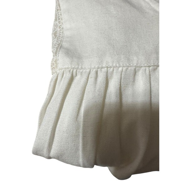 Zara BOHO Top Size S Off White Lace Inserts - Picture 10 of 10